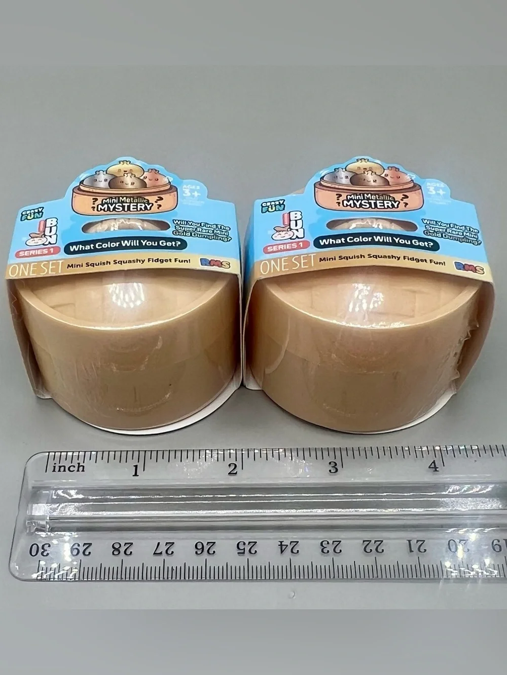 RMS Crazy Fun Mini METALLIC Mystery Viral Dumpling Bun ~ Set Of 2  NEW & SEALED